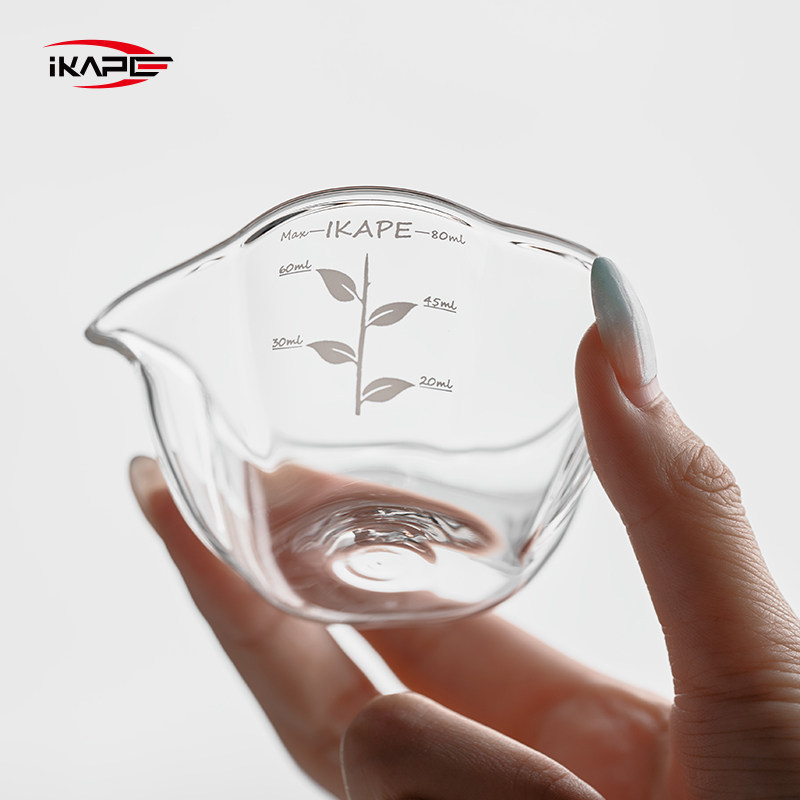 Espresso Shot Glass - IKAPE Pumpkin Concentrate Cup – แก้วเอสเพรสโซ่สไตล์อิตาลีพร้อมเครื่องหมายวัดออนซ์,