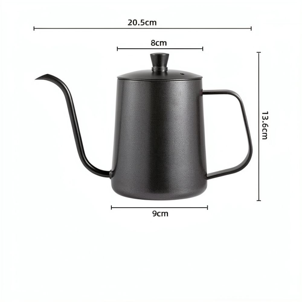 Coffee Equipment Pour Over - กาต้มกาแฟสแตนเลสสตีลแบบกัวสเนค ปากกาวยาวแคบ สำหรับชงกาแฟดริปที่บ้าน บาริสต้า หรือในครัว