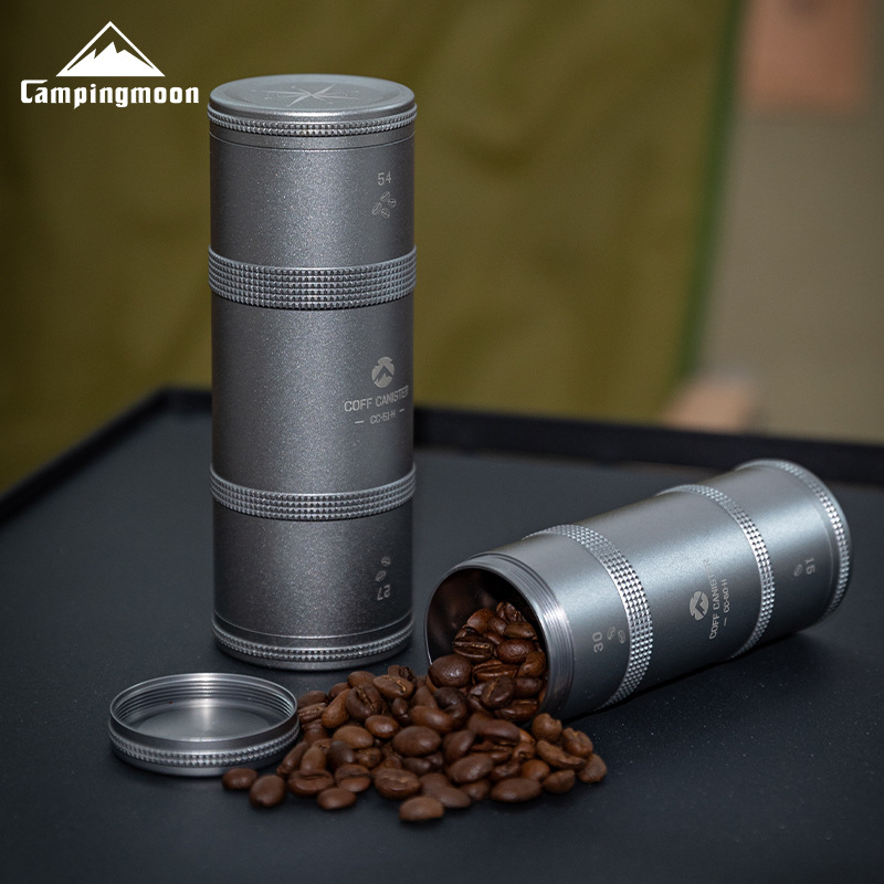 Coffee Equipment For Camping - CAMPINGMOON 1pcs กาแฟถั่วกระเป๋าเดินทางปิดผนึกกระป๋องผงกระป๋องชา Camping อุปกรณ์ Outdoor