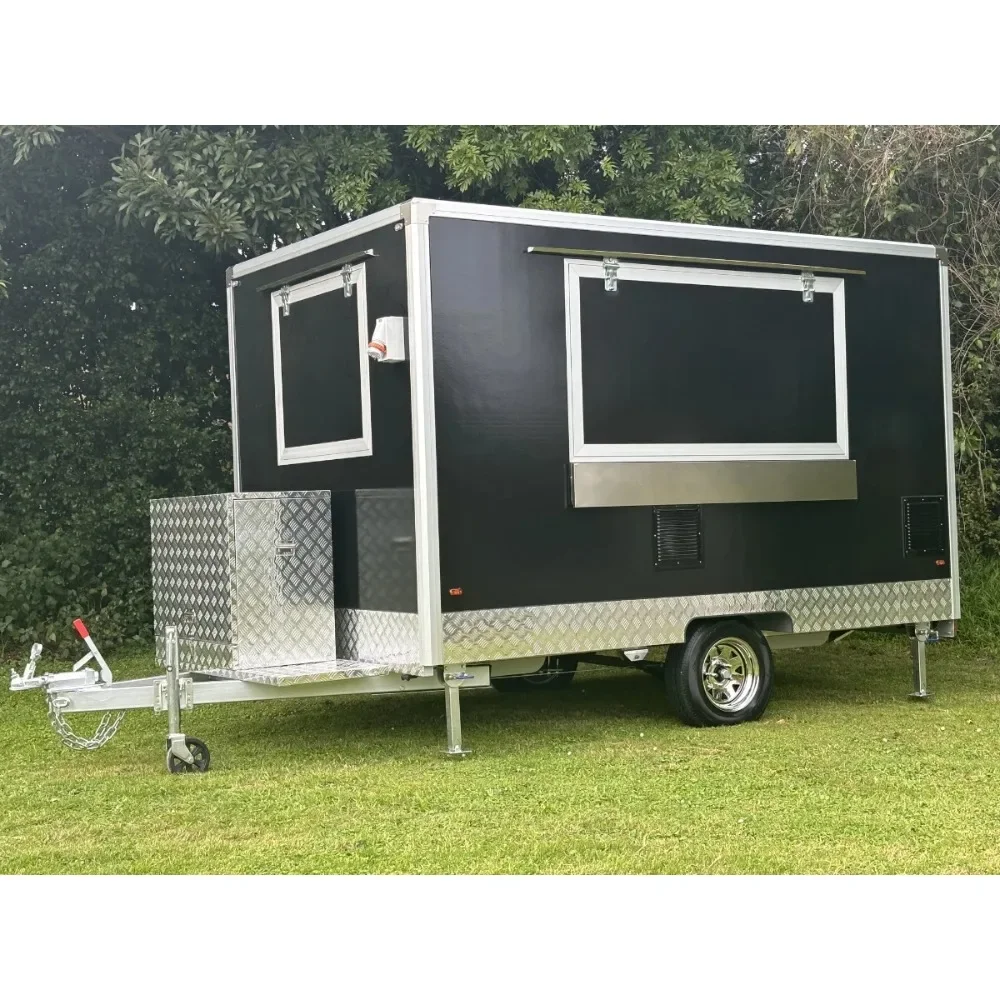 Coffee Van Equipment - รถขายอาหารเคลื่อนที่ใหม่พร้อมครัวครบชุด รถพ่วงขายพิซซ่า กาแฟ ไอศกรีม ฮอทดอก รถขายอาหารขนาด