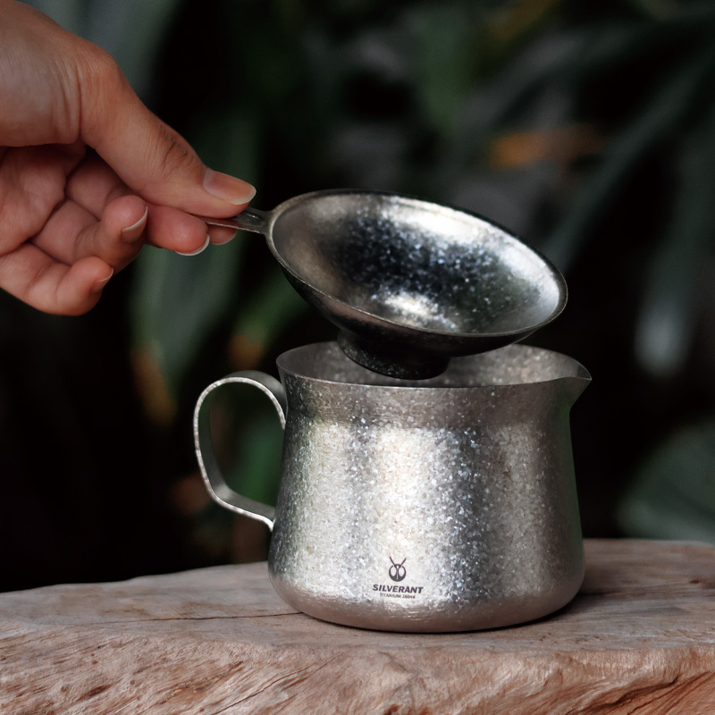 Coffee Equipment For Camping - ไทเทเนียมกาแฟกาน้ําชากาต้มน้ําแก้วถ้วยแบบพกพา Outdoor Camping Travel Gear ชากาแฟพร้อมไทเทเนียมกรอง