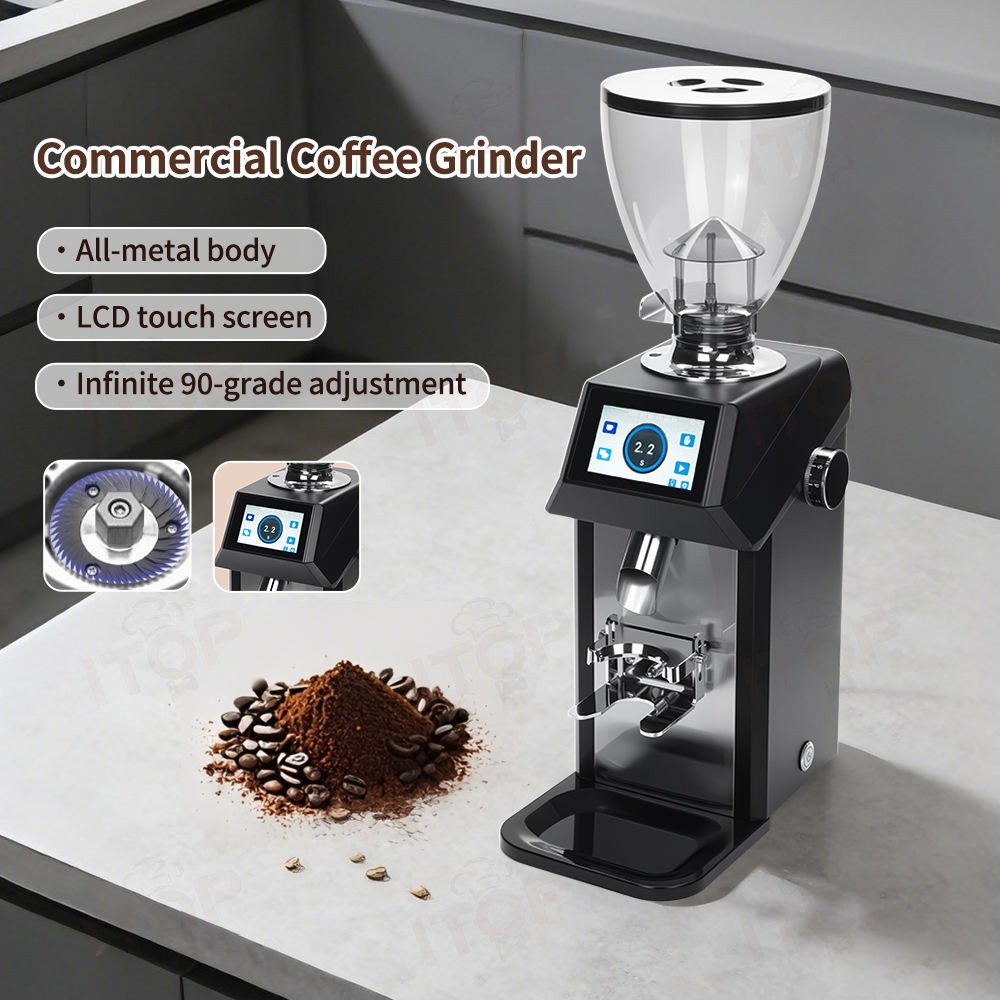 เครื่องบดกาแฟเอสเพรสโซไฟฟ้า IT - Coffee Grinder Burr Flat บทวิจารณ์และราคา