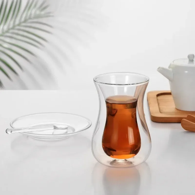 ชุดถ้วยชาพร้อมจานรองและช้อนชาส - Espresso Shot Glass บทวิจารณ์และราคา