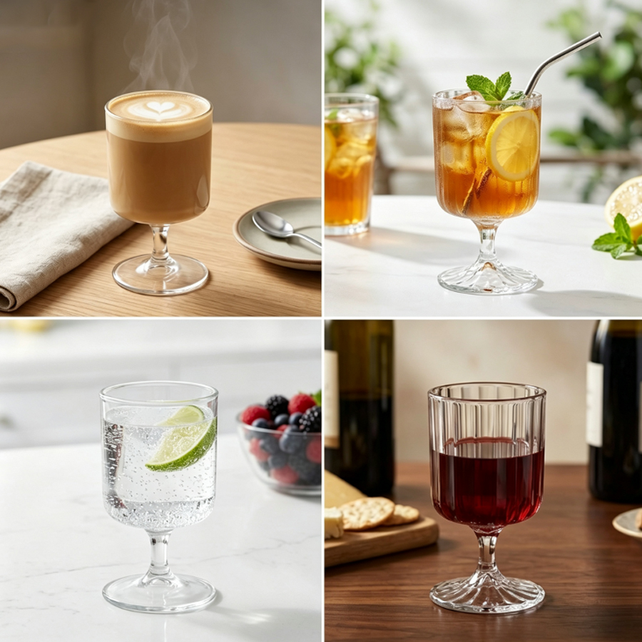 แก้วทรงสูงใส 2 แบบ ลายทางแนวตั - Espresso Shot Glass บทวิจารณ์และราคา