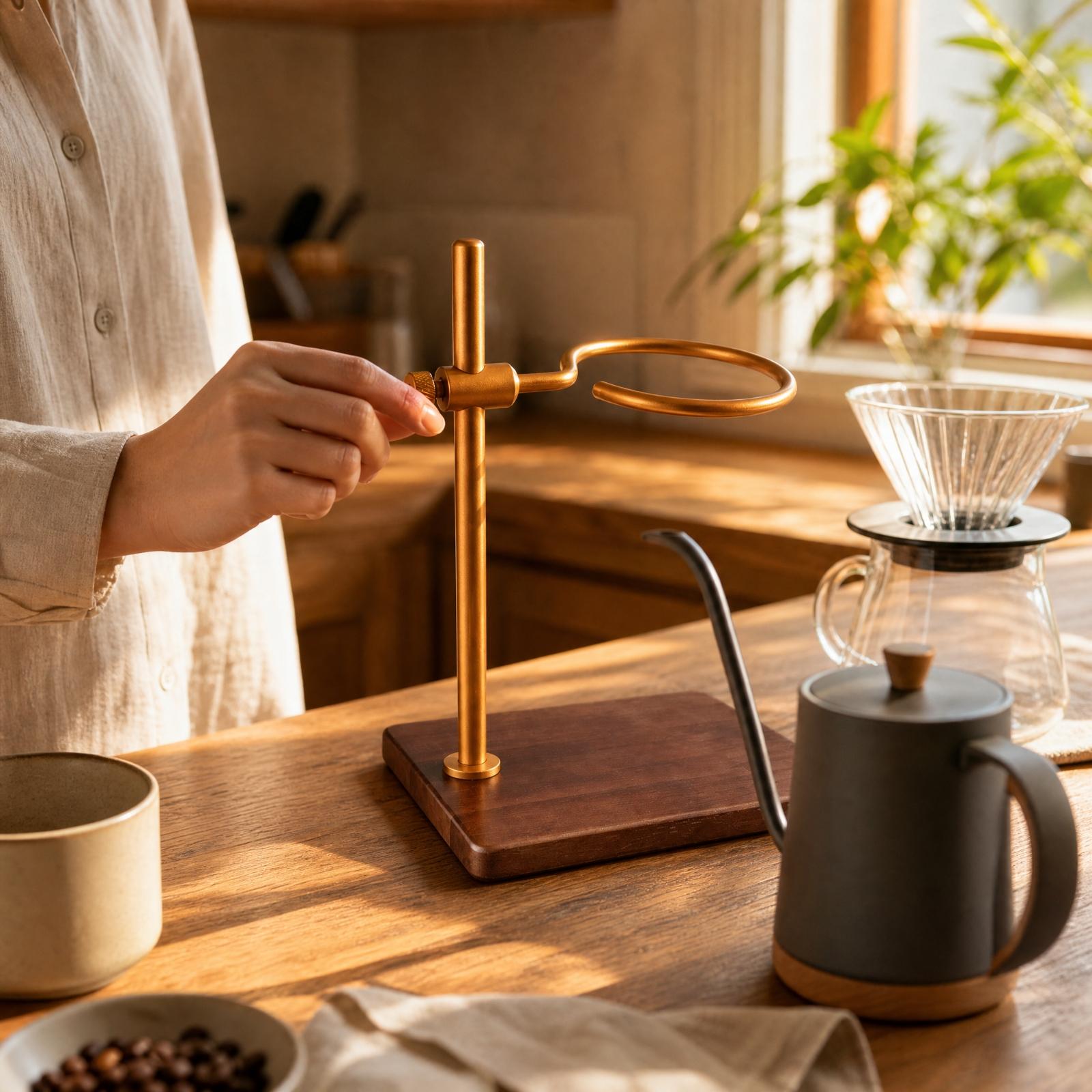 ขาตั้งดริปกาแฟไม้ปรับระดับได้  - Coffee Equipment Pour Over บทวิจารณ์และราคา