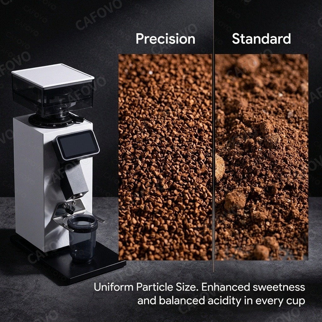 CAFOVO G964F เครื่องบดกาแฟแบบต - Coffee Grinder Burr Flat บทวิจารณ์และราคา