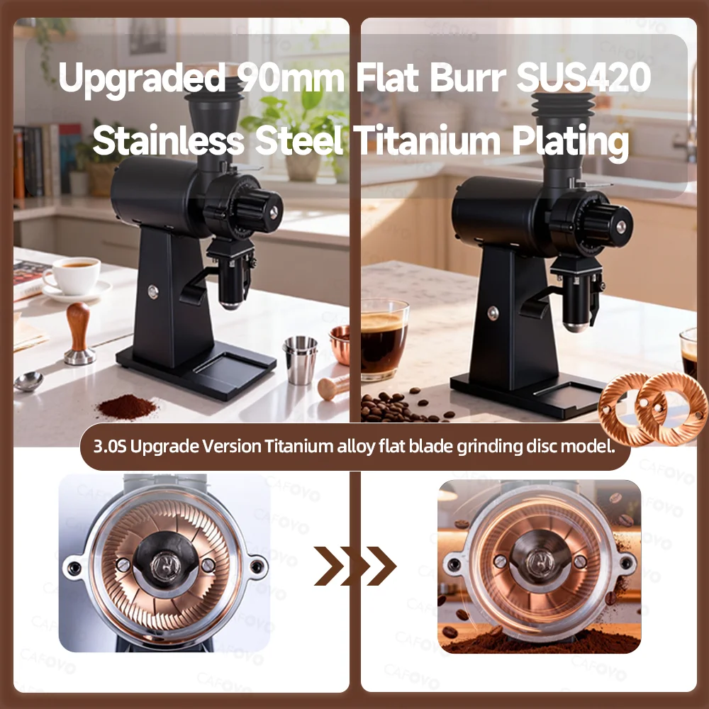 เครื่องบดเมล็ดกาแฟ CAFOVO G290 - Coffee Grinder Burr Flat บทวิจารณ์และราคา